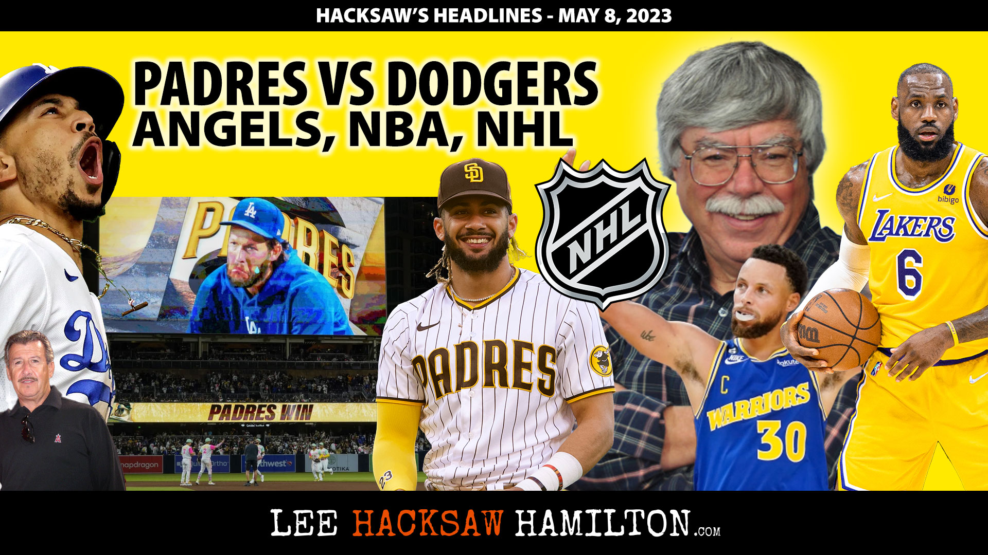 Lee Hacksaw Hamilton discusses Padres Dodgers Rivalry, Angels, Lakers vs Warriors, NHL Draft Lottery