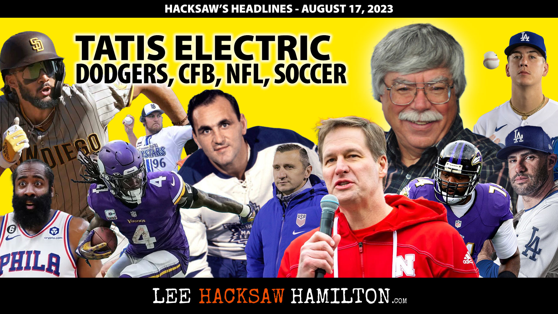 Lee Hacksaw Hamilton discusses Padres Problems, Dodgers Bats, College Football, Blind Side, NFL News, 76ers, NHL, Soccer