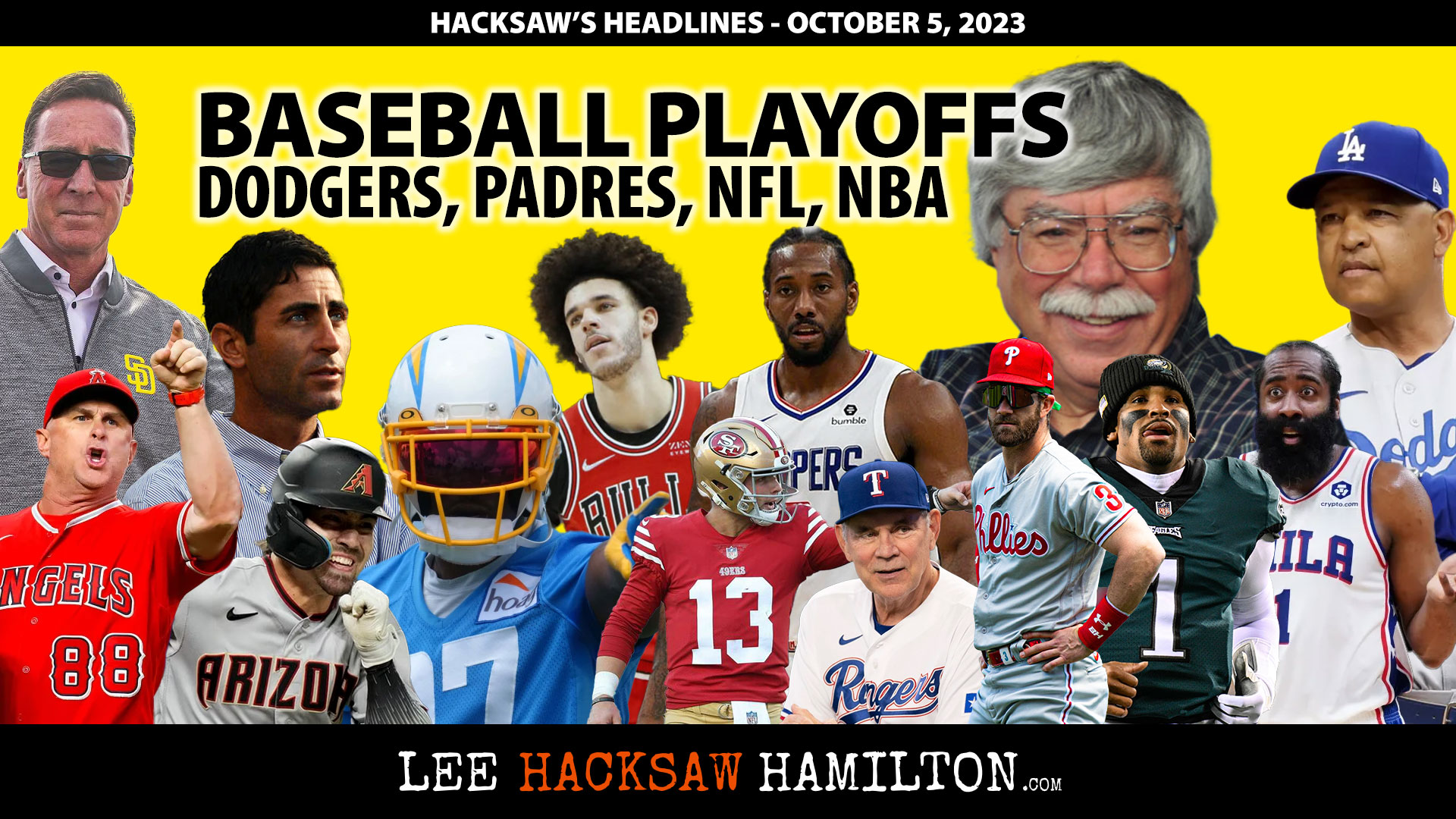 Lee Hacksaw Hamilton discusses Padres GM Denies Dysfunction, Dodgers Playoffs, Angels Phil Nevin, Chargers JC Jackson, NFL, NBA