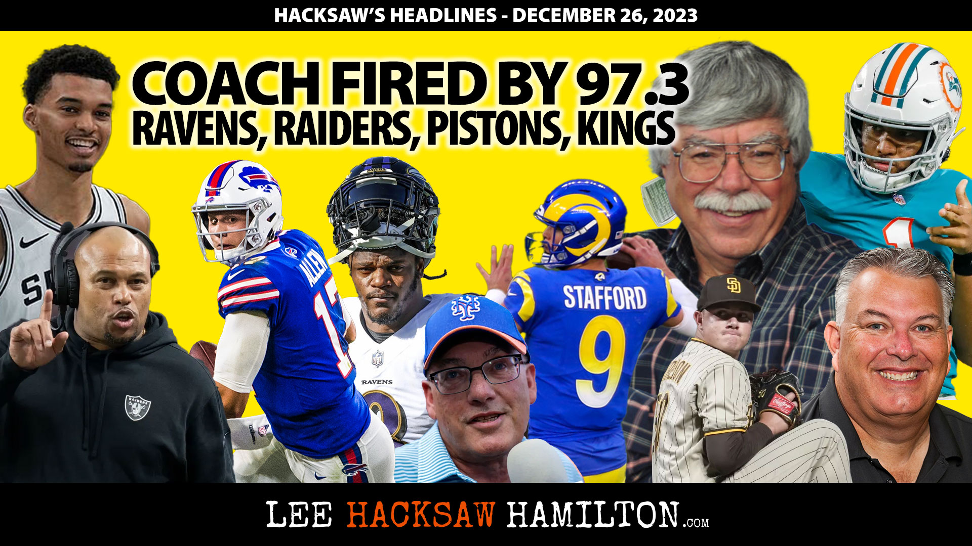 Lee Hacksaw Hamilton discusses NFL Gifts or Lumps of Coal?, Padres, MLB, San Diego Sports Talk