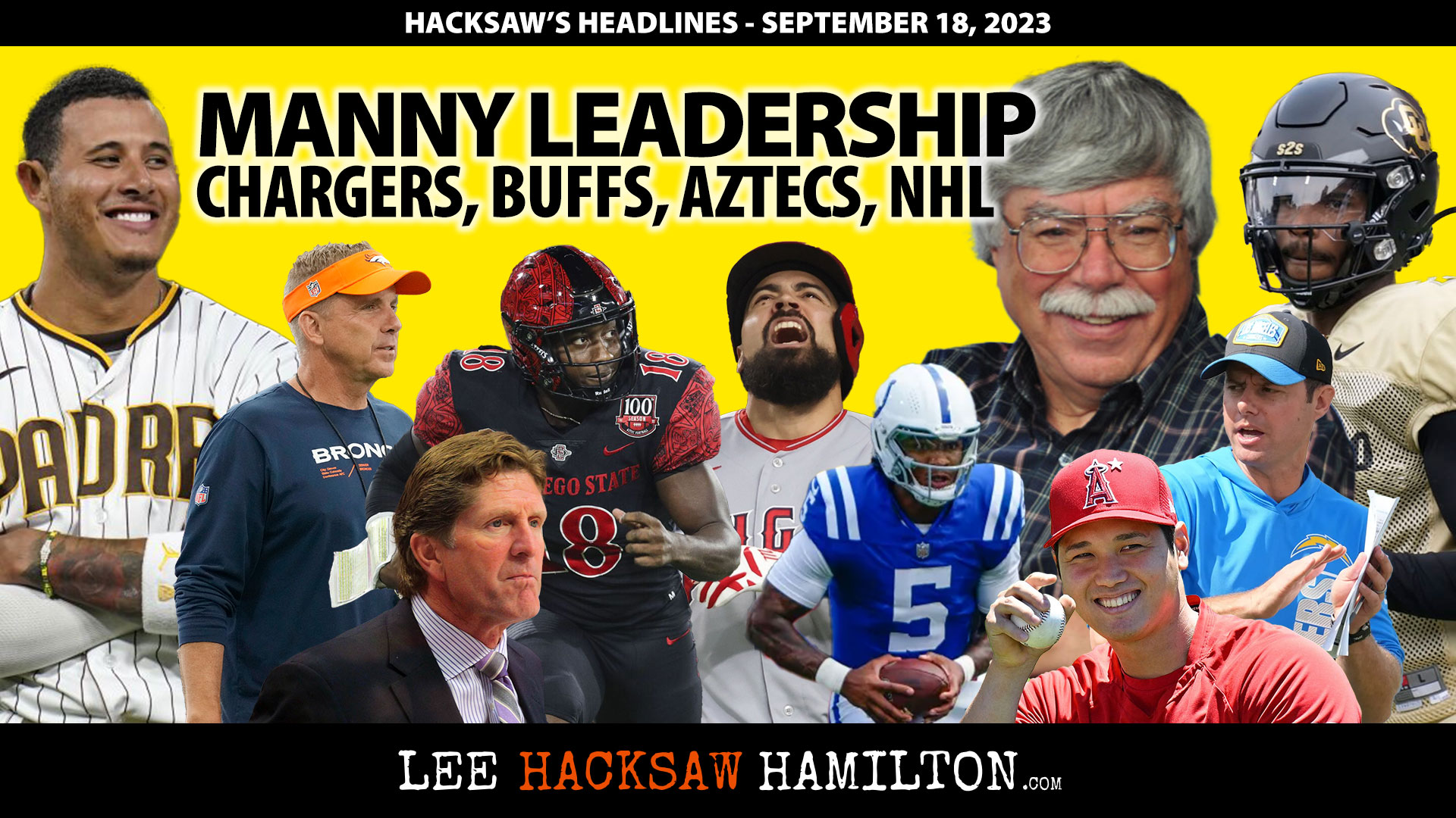 Lee Hacksaw Hamilton discusses Padres Lack of Leadership, Chargers blow it in Nashville, NFL headlines, Coach Prime, Blue Jackets, Aztecs
